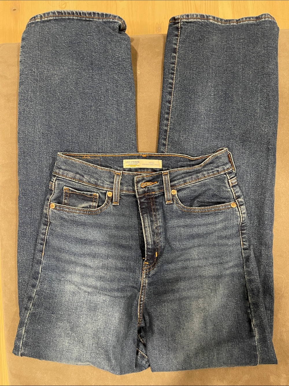 Levi’s Classic Mid Wash Straight Leg Jeans